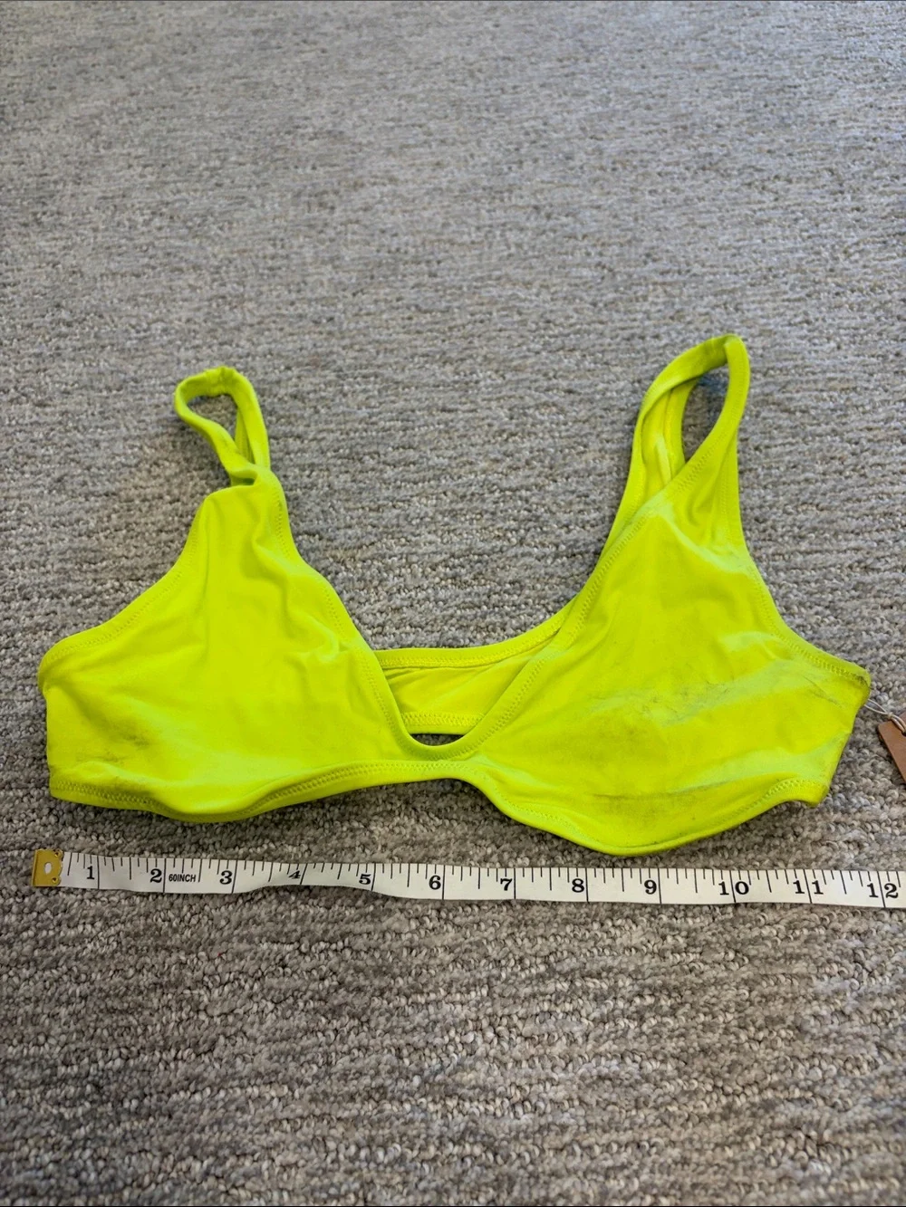 SKIMS Women's Signature Swim Plunge Bikini Top Size S In Sphere